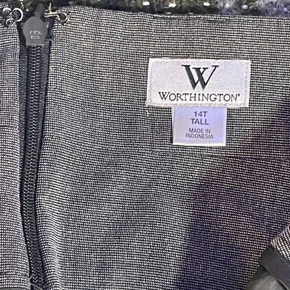 Worthington Grey Pencil Skirt - 14T - Picture 2 of 3